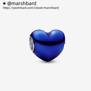 Pandora Metallic Blue Heart Charm